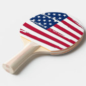 Tätige amerikanische Flagge Tischtennis Schläger (Vorderseite)