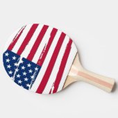 Tätige amerikanische Flagge Tischtennis Schläger (Seitenansicht)