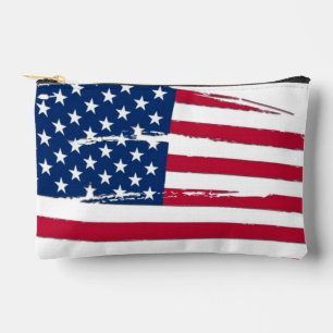 Tätige amerikanische Flagge Zubehörtasche