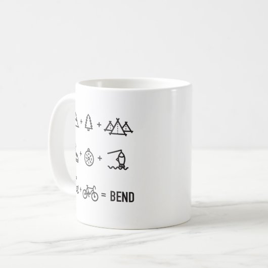 Tätigkeits-im Freiengleichung Biegungs-Oregons Kaffeetasse (Vorderseite Links)