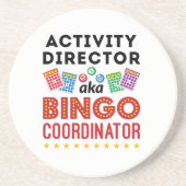 Tätigkeitsdirektor alias Bingo Coordinator Getränkeuntersetzer (Vorne)