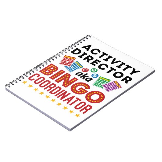 Tätigkeitsdirektor alias Bingo Coordinator Notizblock (Linke Seite)