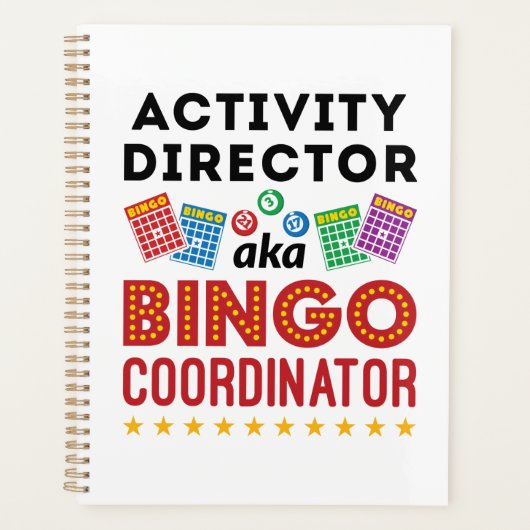 Tätigkeitsdirektor alias Bingo Coordinator Planer (Vorderseite)