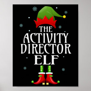 Tätigkeitsdirektor Elf Xmas Funny Family Matching  Poster