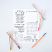 Tätigkeitsübersicht für Kinder Flyer