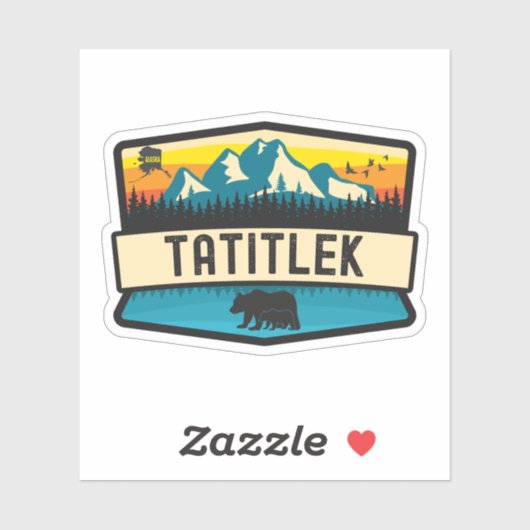 Tatitlek, Alaska Aufkleber (Blatt)