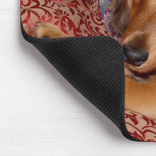 Tatjana der Hund - teilen Sie irgendein Lächeln Mousepad (Ecke)