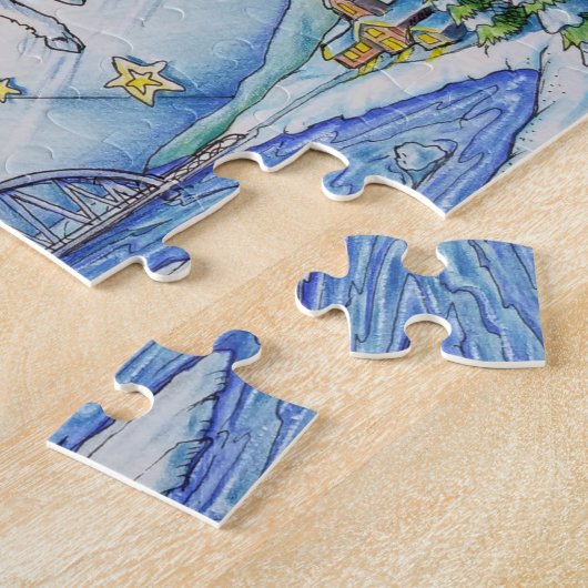 Tatjanas Pferdeschlitten-Fahrt Puzzle (Seite)