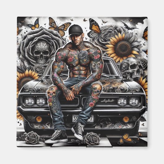 Tatmann 2 Zoll Magnet (Vorne)