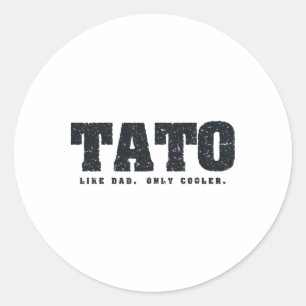 Tato Ukrainischer Vater Runder Aufkleber