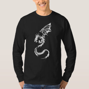 Tatoo Tribal Dragon Mittelalterliche Fantasie Tafe T-Shirt