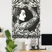 Tatooed Sinti und Roma Woman Poster (Heimbüro)