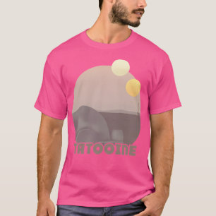 Tatooine Retro-Reiseposter T-Shirt