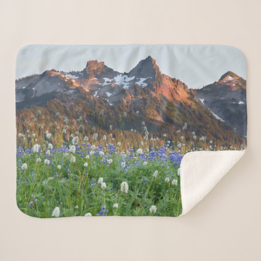 Tatoosh-Bereich und Wildblumen | Rainier Sherpadecke (Vorderseite (Horizontal))