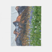 Tatoosh Range und Wildblumen | Mt. Rainier Fleecedecke (Vorderseite)