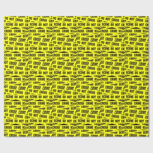 Tatort-Band Geschenkpapier (Flach)