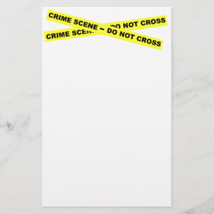 Tatort - kreuzen Sie nicht Briefpapier