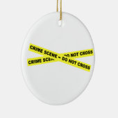 Tatort - kreuzen Sie nicht Keramik Ornament (Rechts)