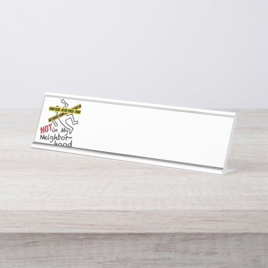 Tatort Schreibtischnamensplakette (Vorderseite )