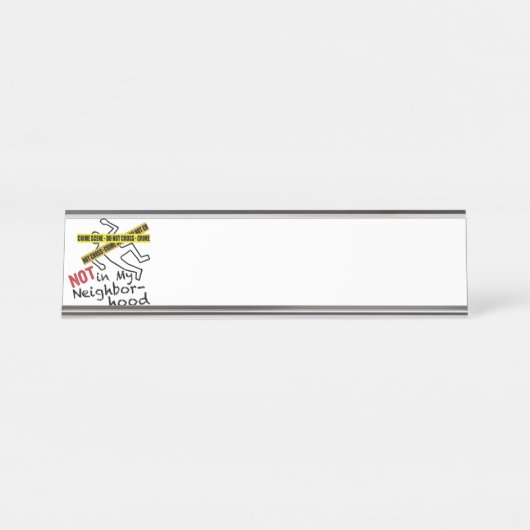 Tatort Schreibtischnamensplakette (Vorderseite )