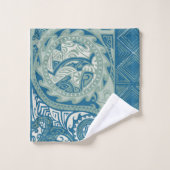 Tatou V - Bora Bora Lagune-kundenspezifisches Badhandtuch Set (Waschlappen)