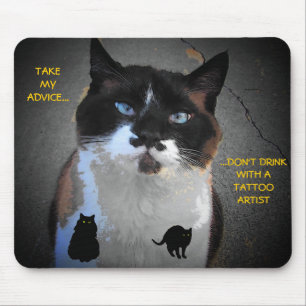 Tätowiere dich nicht betrunken Meme Mousepad