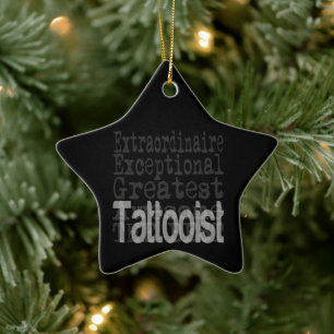 Tätowierer Extraordinaire Keramik Ornament