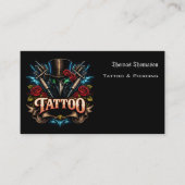 Tätowierer-QR-Code  Visitenkarte (Vorderseite)