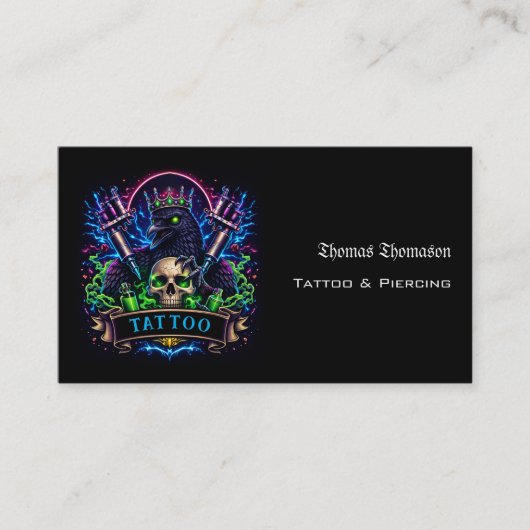Tätowierer Visitenkarte (Vorderseite)