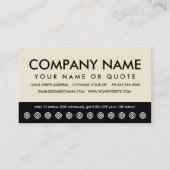 Tätowierkarte Treuekarte (Rückseite)