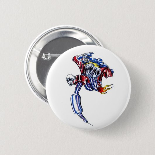 Tätowiermaschine Button (Vorne & Hinten)