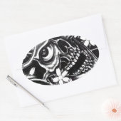 Tätowiermöwe Ovaler Aufkleber (Umschlag)