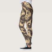 Tätowiermuster-Leggings Leggings (Links)
