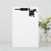 Tätowierpistole Briefpapier (Stehend Vorderseite)