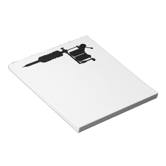 Tätowierpistole Notizblock (angewinkelt)