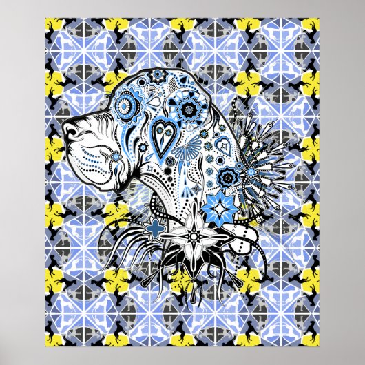 Tätowierposter “Dänischer Dogge " Poster (Vorne)