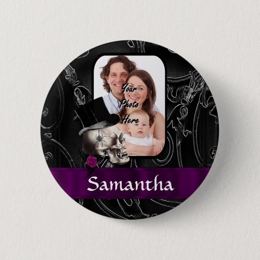 Tätowierskull Button (Vorderseite)