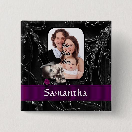 Tätowierskull Button (Vorderseite)