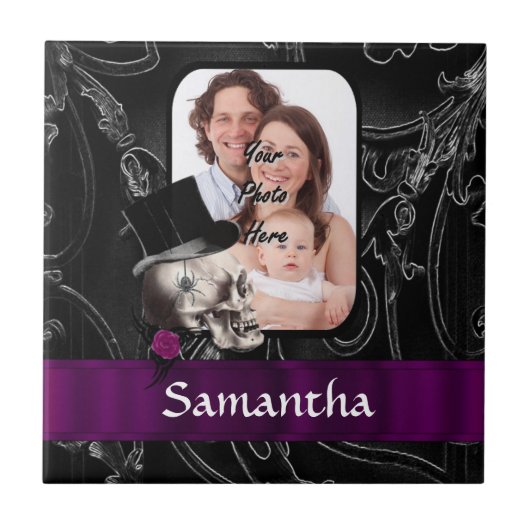 Tätowierskull Fliese (Vorderseite)