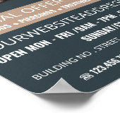 Tätowierstudio, Frau, Tattoo & Body Piercing Poster (Ecke)