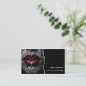 Tätowierstudio QR-Code Visitenkarte (Stehend Vorderseite)