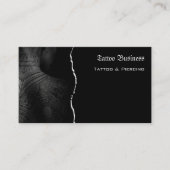 Tätowierstudio QR-Code Visitenkarte (Vorderseite)