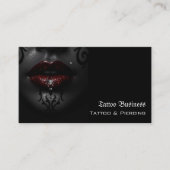Tätowierstudio QR-Code Visitenkarte (Vorderseite)