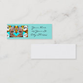 Tätowierte Damen des Bikinis Blondine Mini Visitenkarte (Vorne/Hinten)