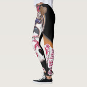Tätowierte englische Bulldoggen-Leggings Leggings (Links)