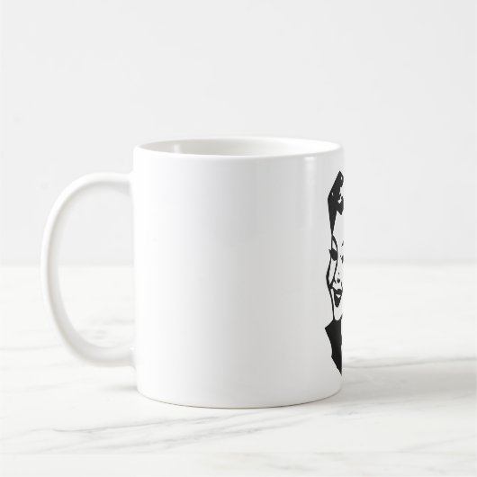 Tätowierte Hausfrau - betrunken Kaffeetasse (Links)