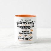 Tätowierte Krankenschwester Geschenkidee Tasse (Zentrum)