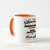 Tätowierte Krankenschwester Geschenkidee Tasse (Vorderseite Links)