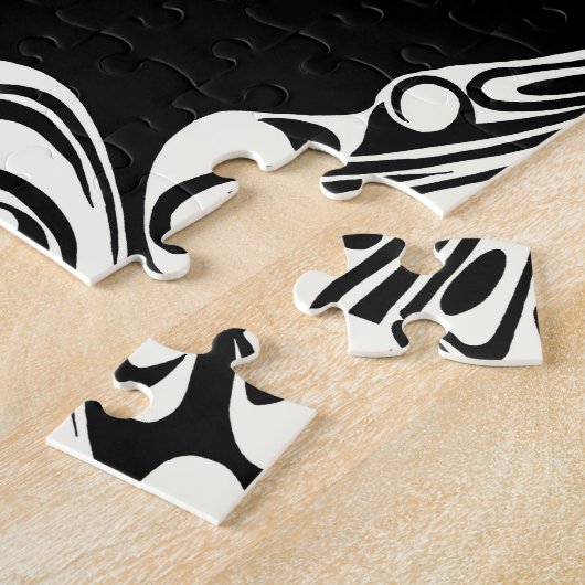 Tätowierte Sinti und Romafrau in Schwarzweiss Puzzle (Seite)