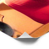 Tätowierte Strand-Pin-up Poster (Ecke)